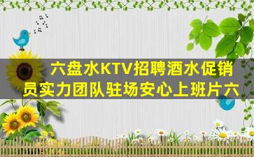 六盘水KTV招聘酒水促销员实力团队驻场安心上班片六